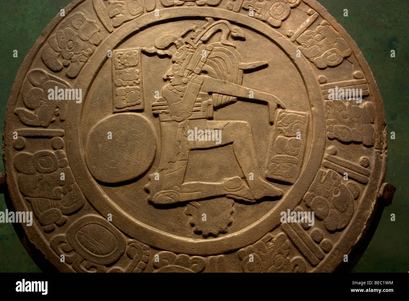 Mayan ballgame marker from the Maya site of Chinkultic, Chiapas, now in ...