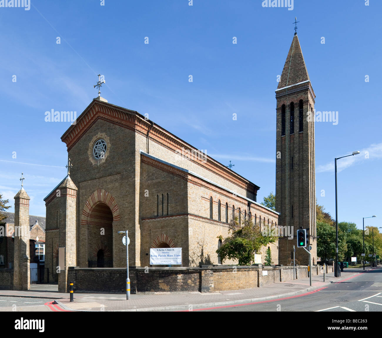 facade of Christ Church, Streatham, London, England, UK Stock Photo