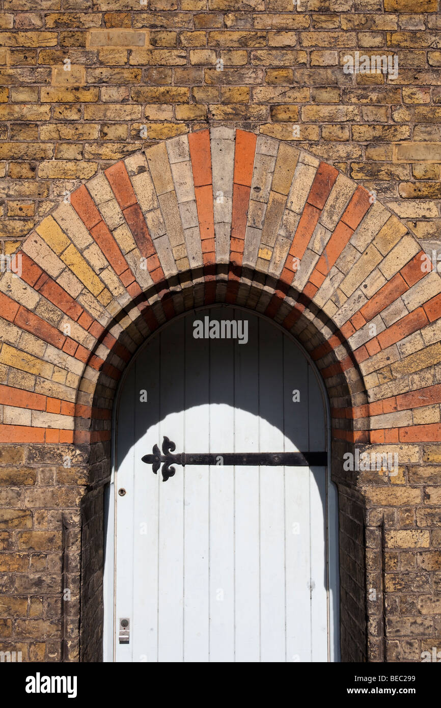 detail of doorway of Christ Church, Streatham, London, England, UK Stock Photo
