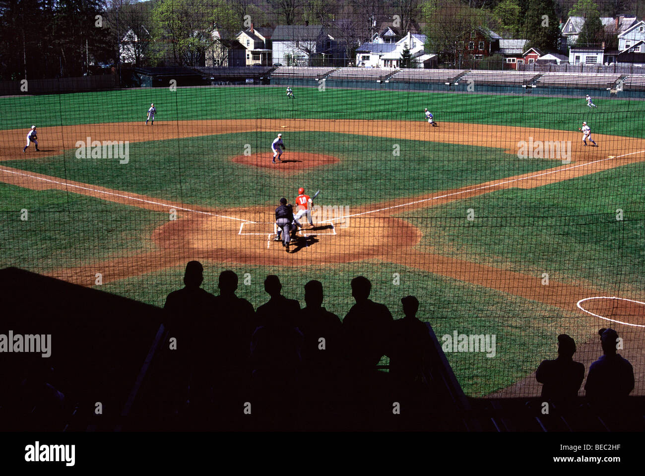 Baseball game being played in Cooperstown, New York Stock Photo Alamy
