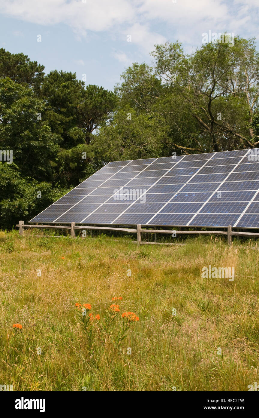 Solar panel, Wellfleet Bay Wildlife Sanctuary, Wellfleet, Cape Cod