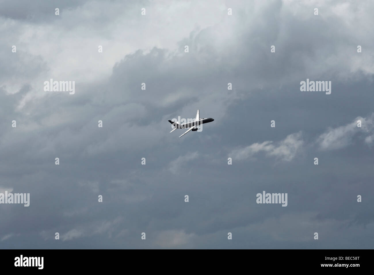 Royal New Zealand Air Force Boeing 757-200 Military Aircraft in Flight Stock Photo