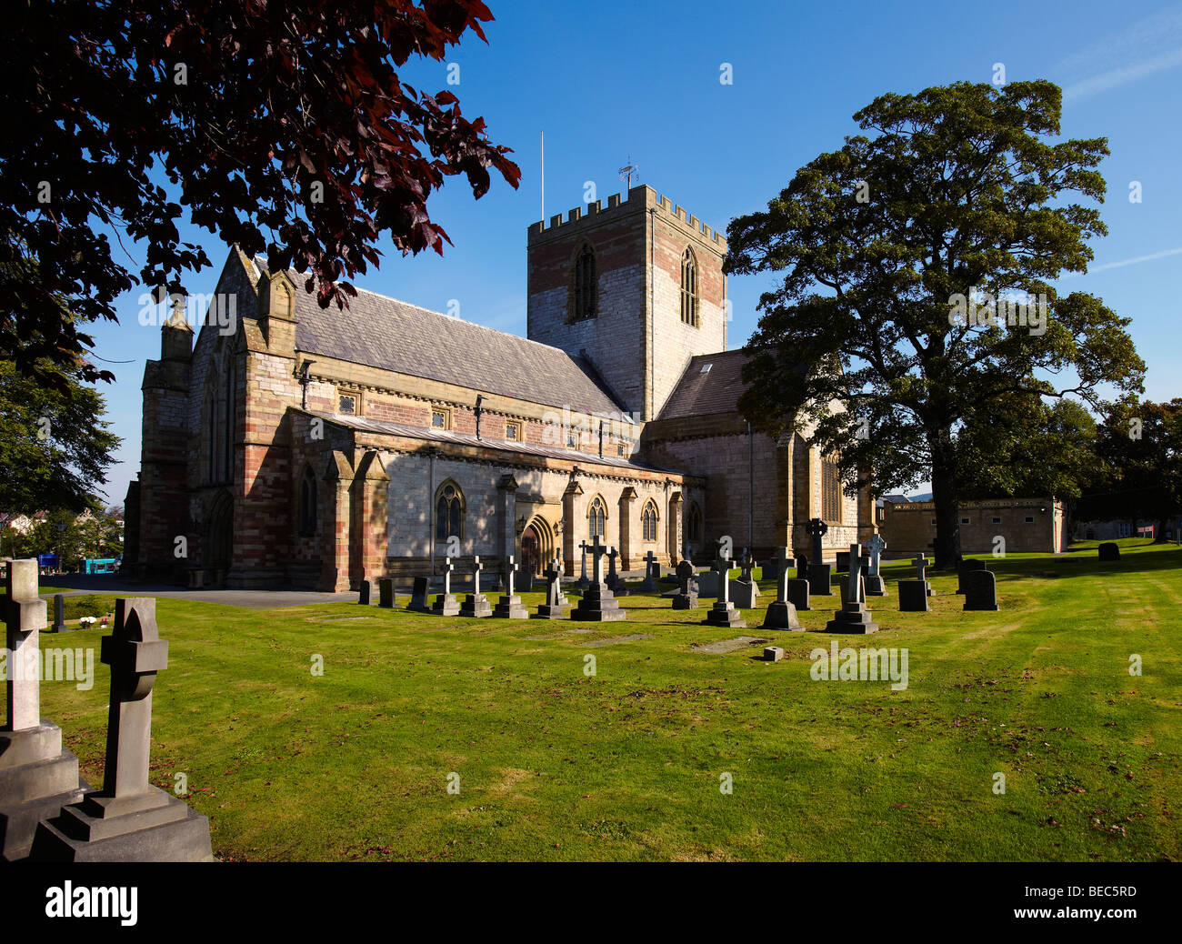 St Asaph Cathedral, St Asaph, North Wales, UK Stock Photo