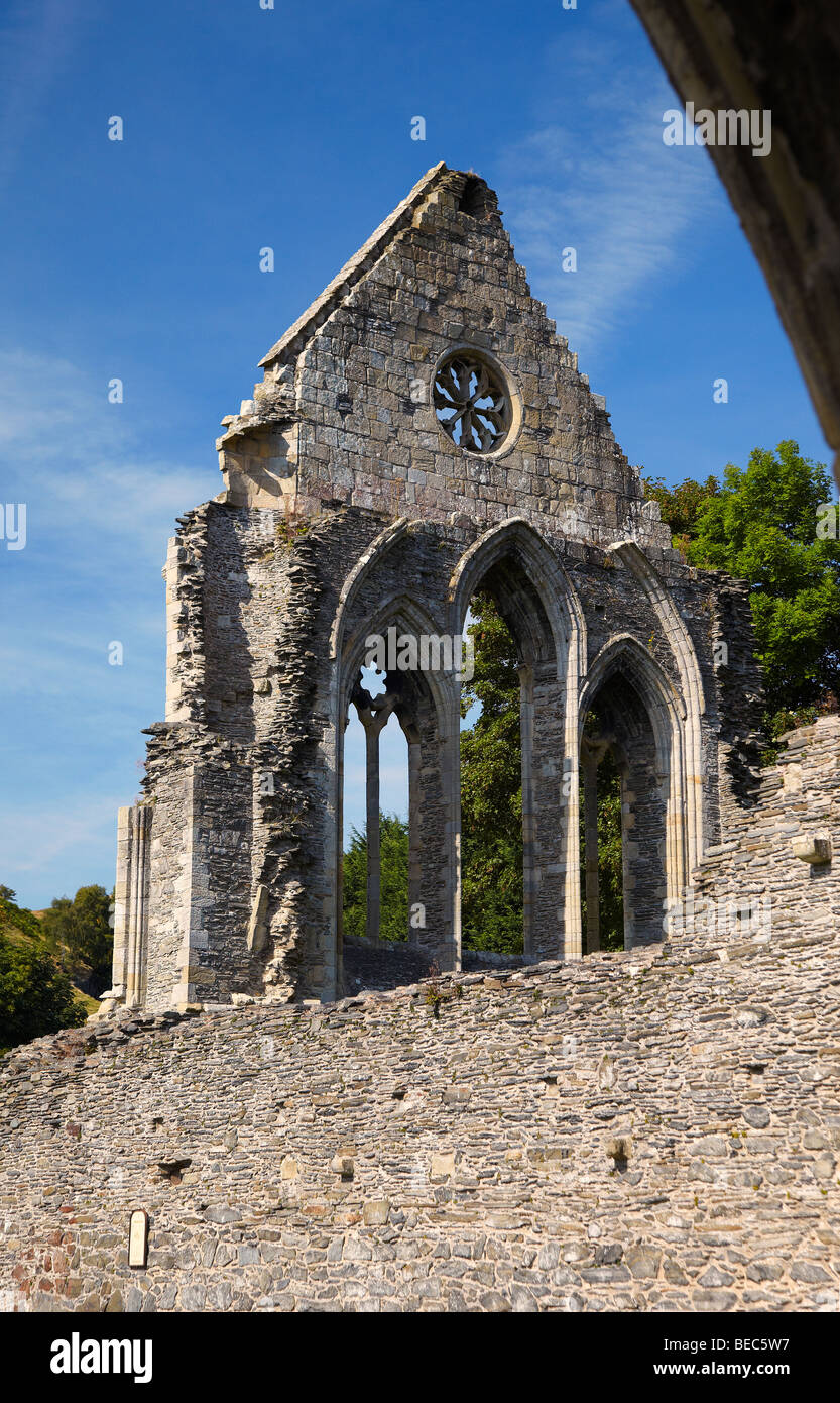 Valle Crucis Abbey, Llangollen, Denbighshire, Wales, UK Stock Photo