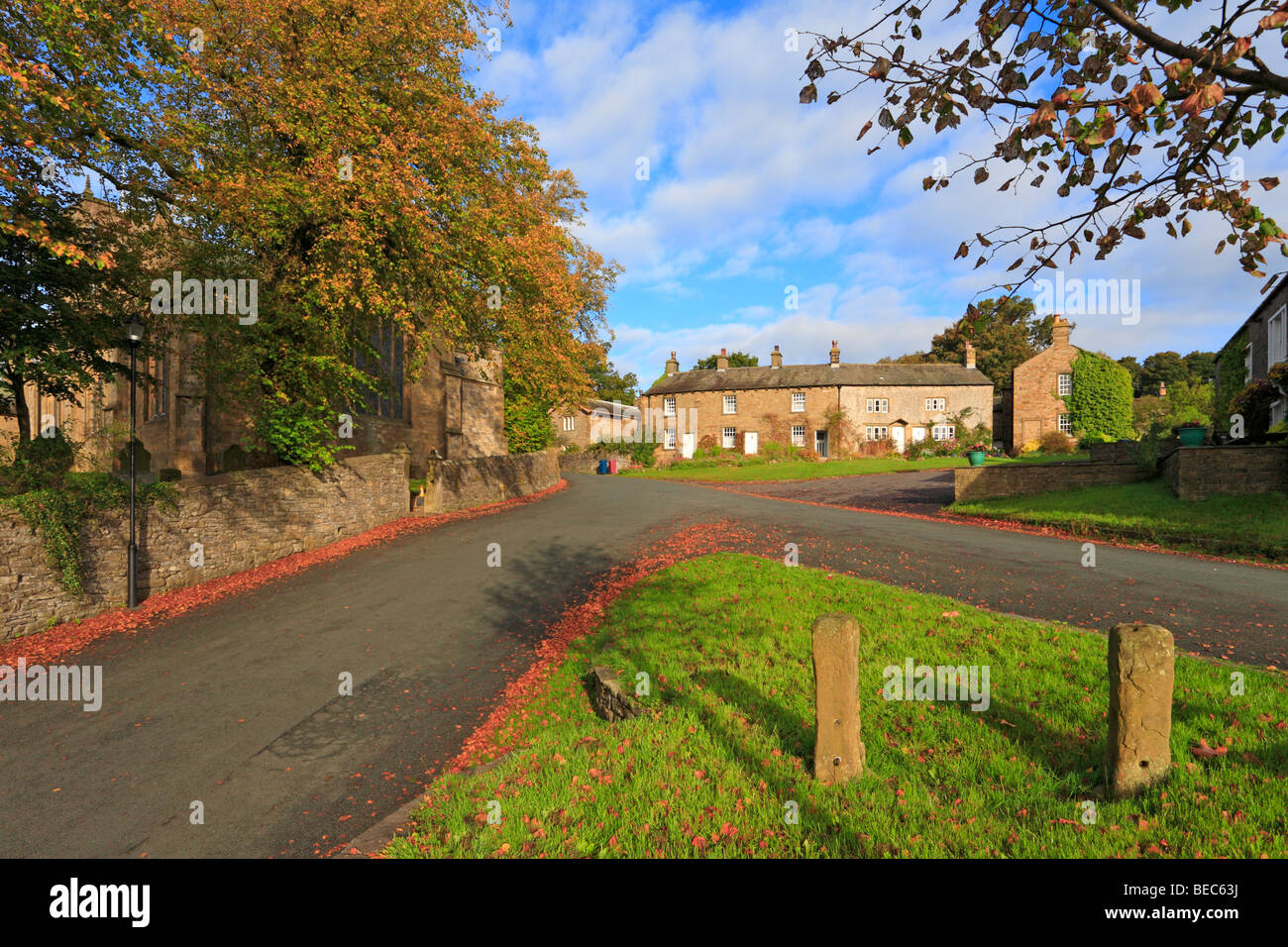 Downham village, Pendle, Lancashire, England, UK Stock Photo: 26083782 ...