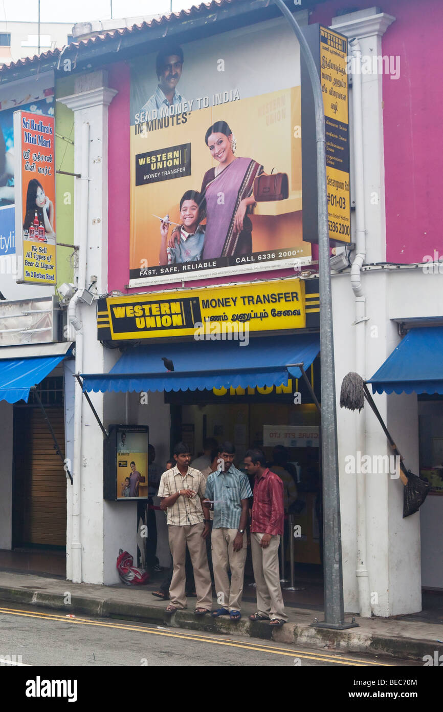 A Western Union money transfer outlet in Asia Stock Photo - Alamy