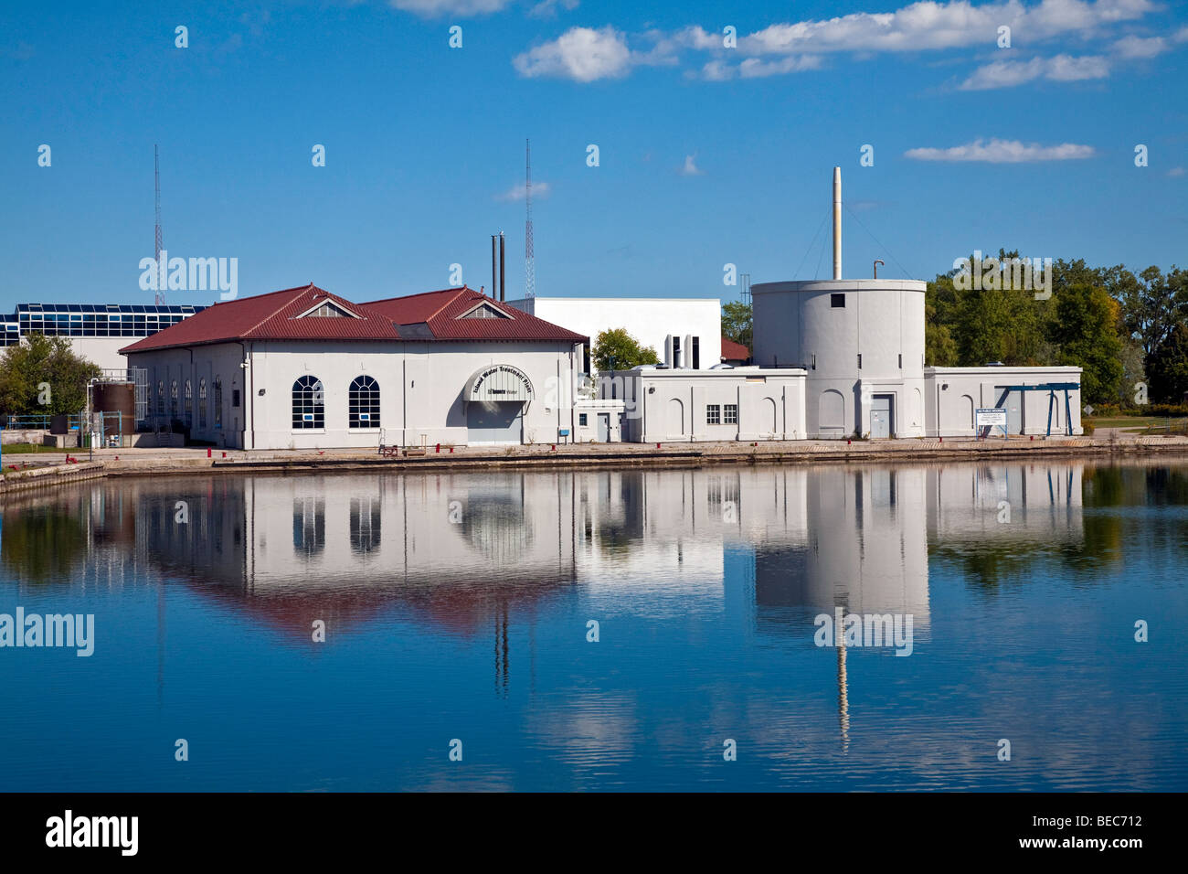 Toronto;Ontario;Canada; Island Water Treatment Plant on Henley Island