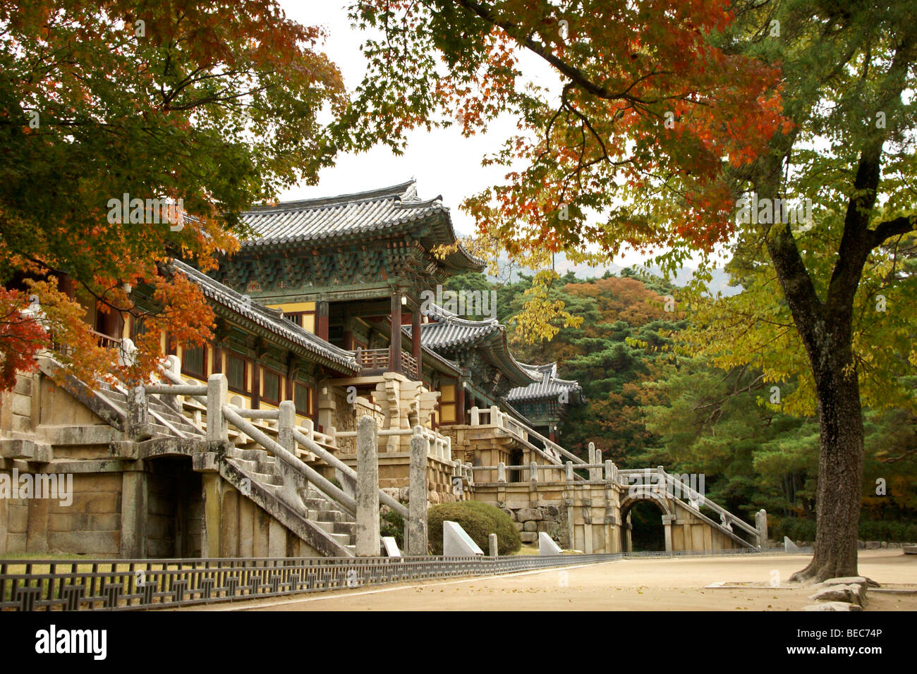 Bulguksa Buddhist temple, South Korea Stock Photo