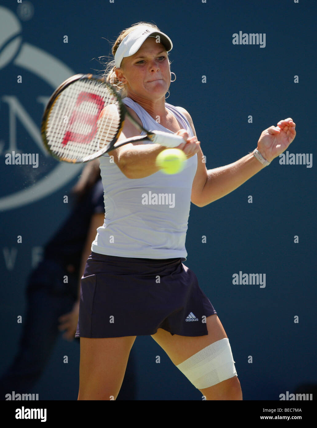 Melanie Oudin, USA, U.S. Open 2009, Grand Slam Tournament, USTA Billie Jean King National Tennis Center, New York Stock Photo