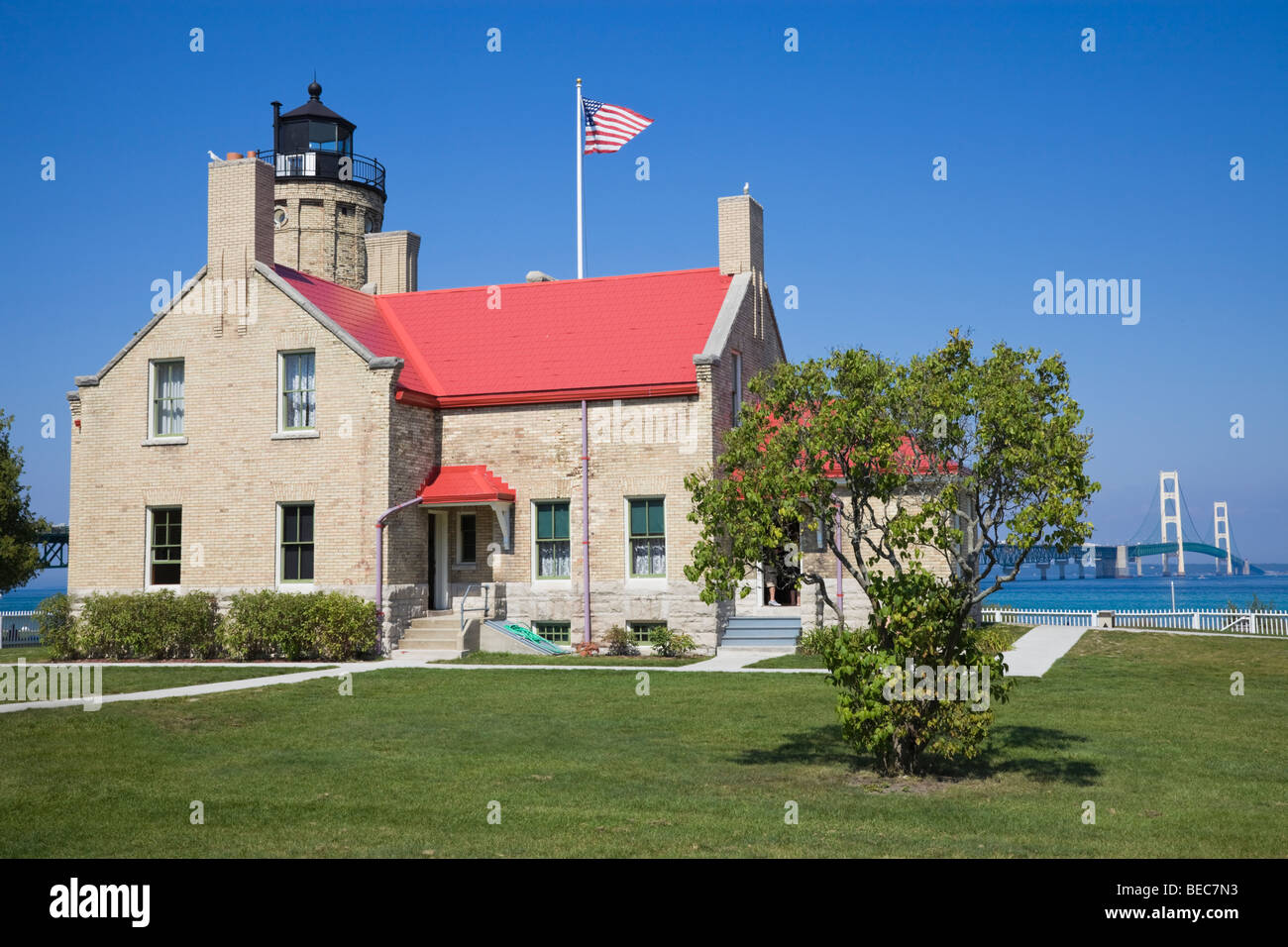 Mackinac Point Lighthouse Stock Photo - Alamy