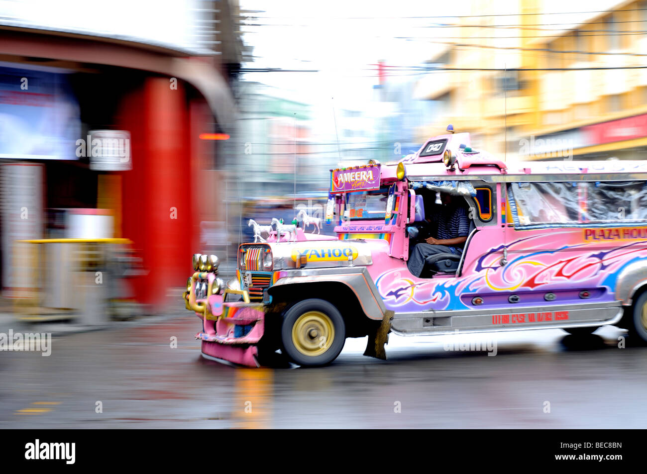 jeepney cagayan de oro, mindanao philippines Stock Photo