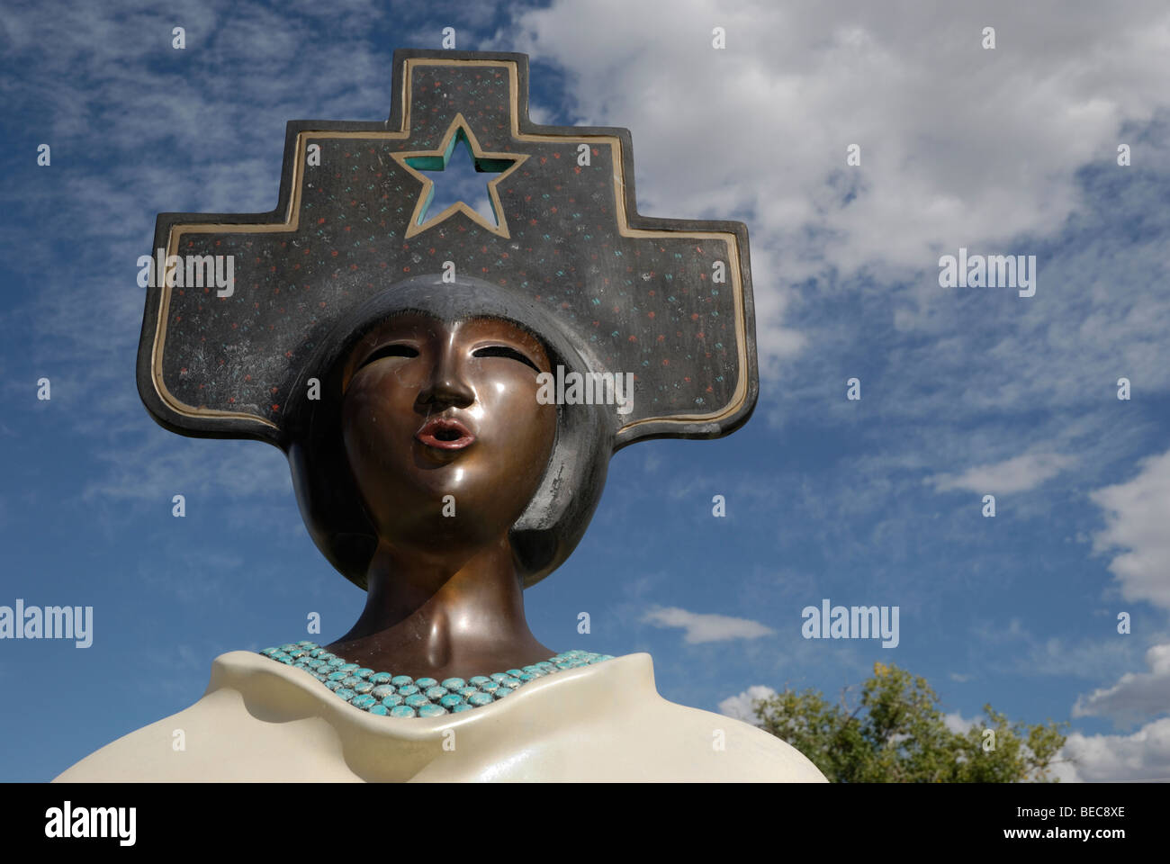 A statue at the Albuquerque Museum of Art and History, Albuquerque, New