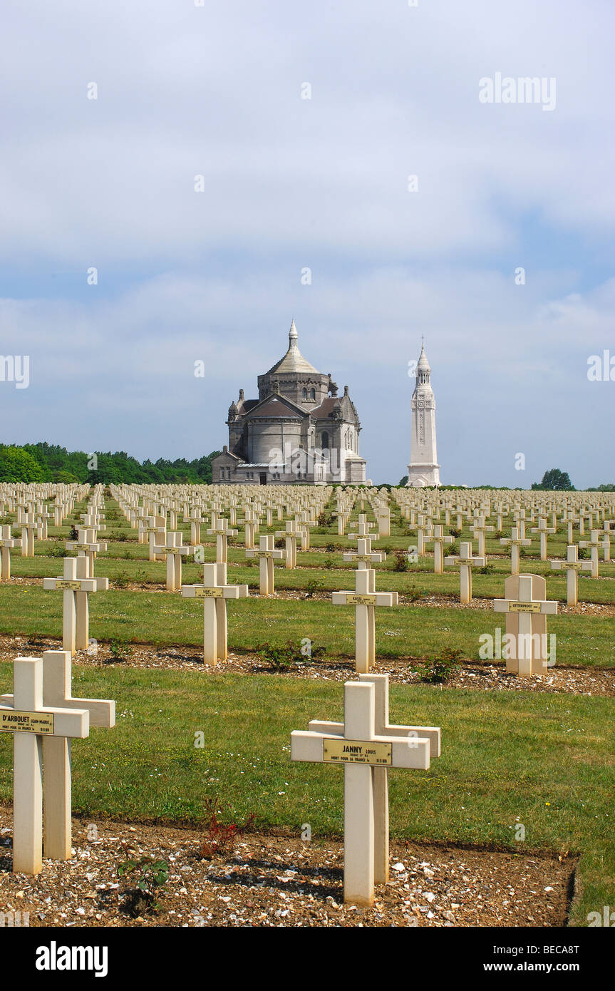 First World War Cemetery and Memorial at Notre Dame de Lorette. PasdeCalais. Somme valley