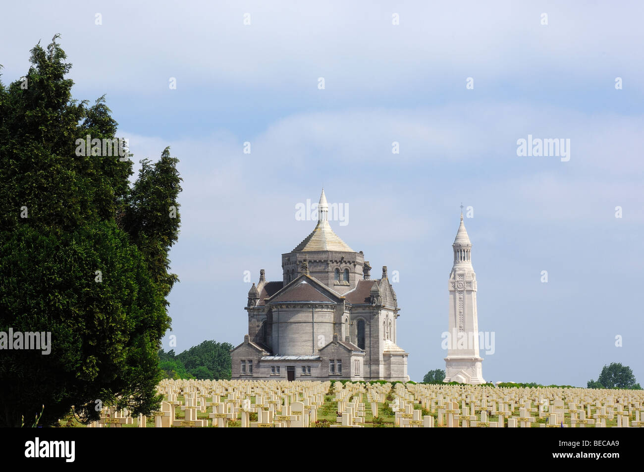 First World War Cemetery and Memorial at Notre Dame de Lorette. PasdeCalais. Somme valley