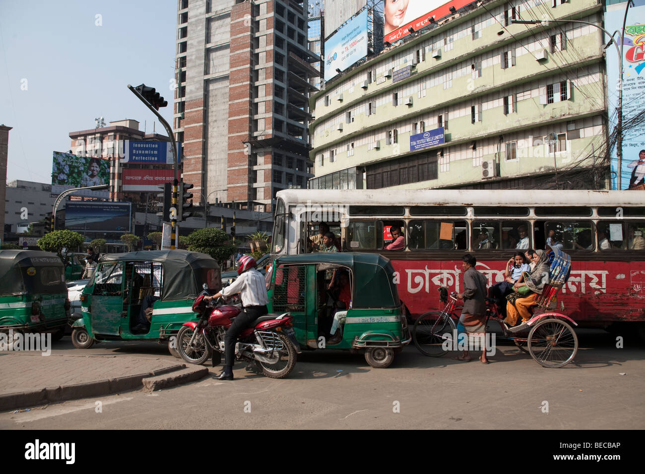 Dhaka traffic Stock Photo