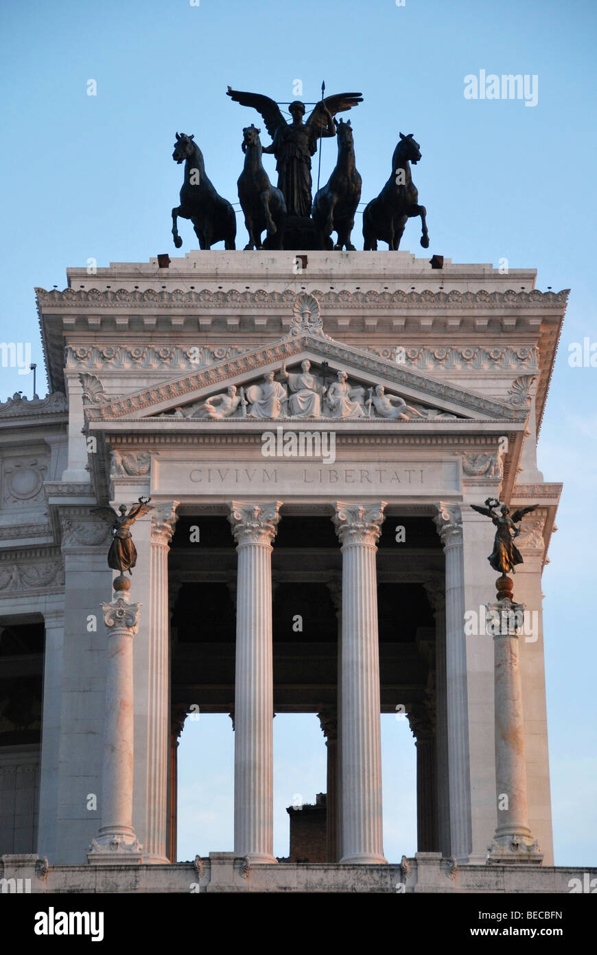 Monumento Nazionale a Vittorio Emanuele II, Piazza Venezia Square, historic centre, Rome, Italy Stock Photo