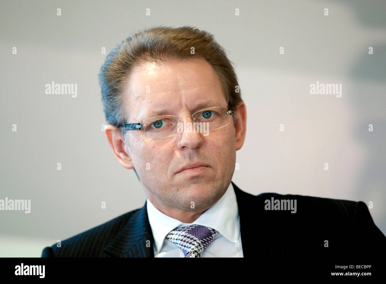 Stephan Gemkow, chief financial officer of Deutsche Lufthansa AG, during the press conference on financial statements on 11.03. Stock Photo
