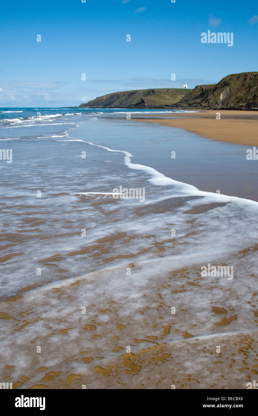 Sandy Mouth Beach on the North Coast Of Cornwall, Stock Photo