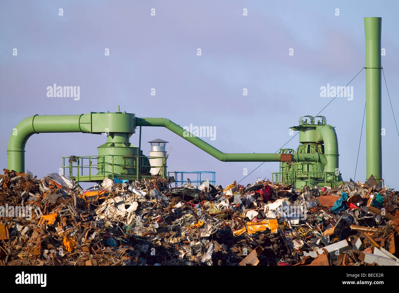 Waste industry in Copenhagen, Denmark Stock Photo