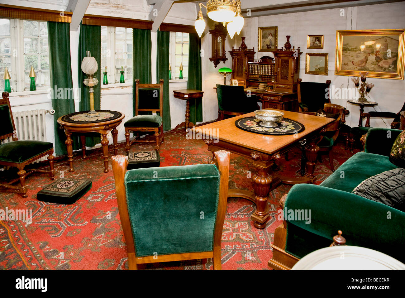 Old living room from 1920 Stock Photo