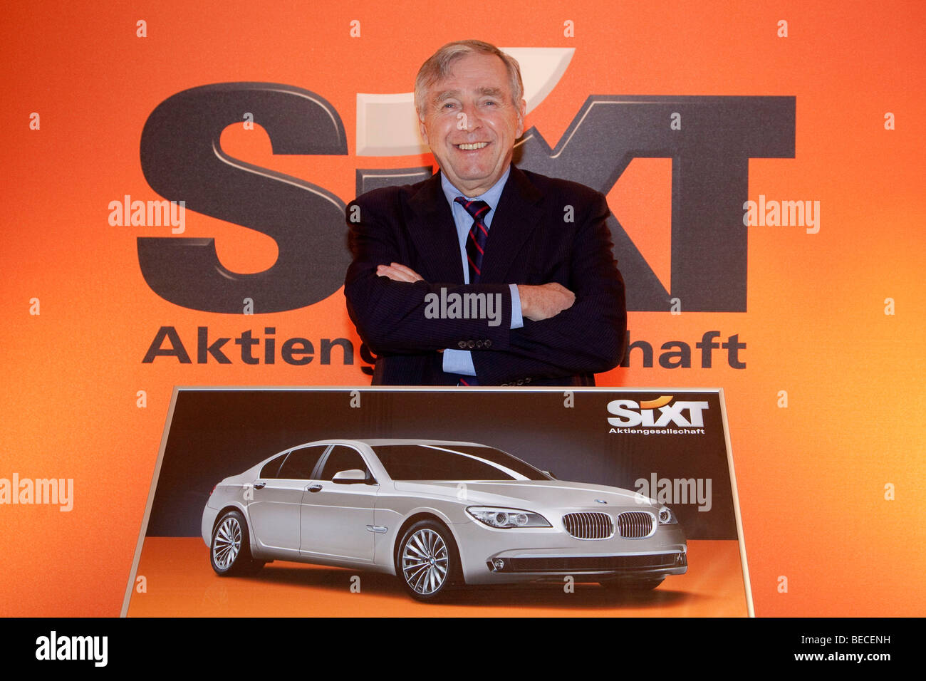 Erich Sixt, chief executive and main shareholder of the Sixt AG, during ...