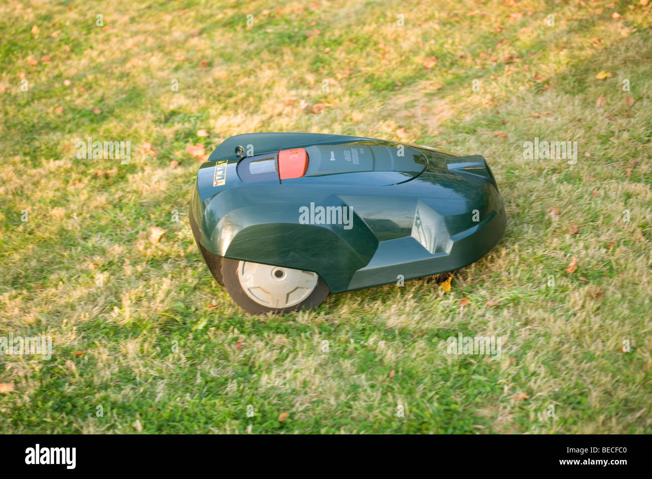 Robotic lawn mower hires stock photography and images Alamy