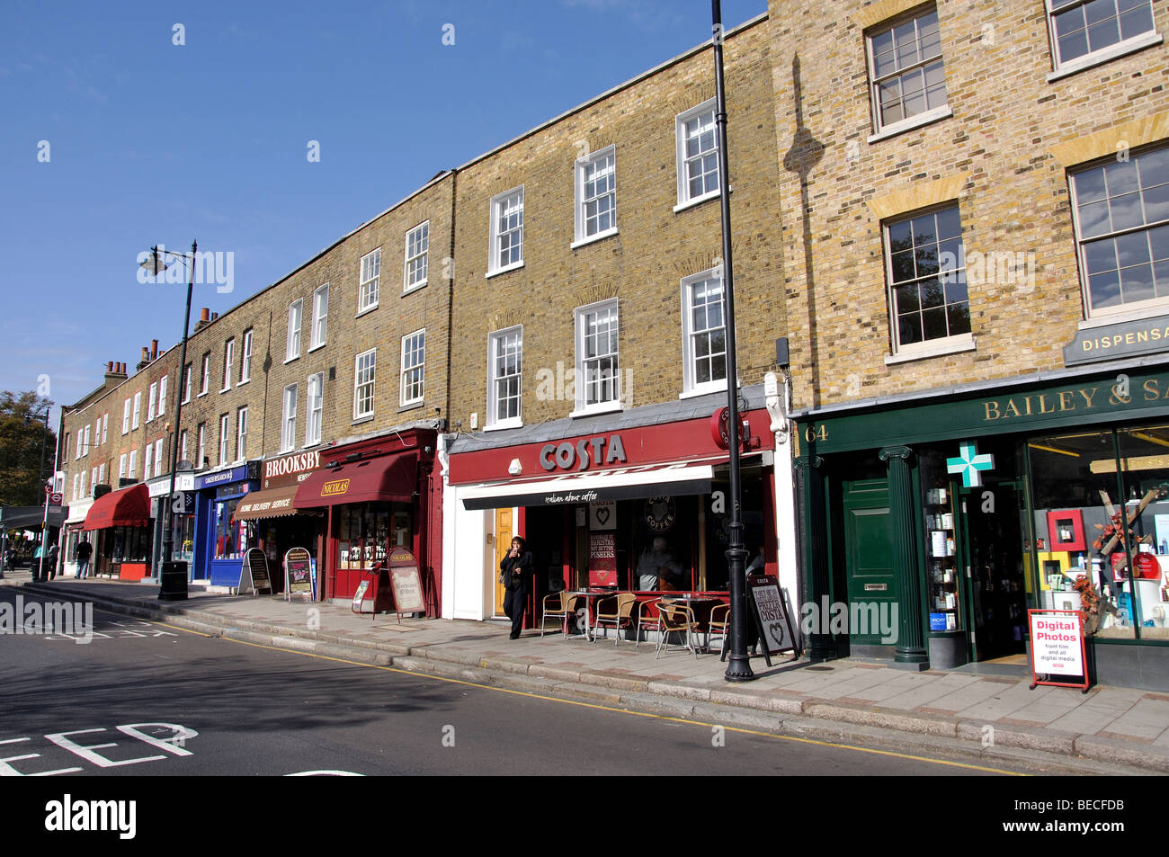 Highgate High Street, Highgate, London Borough of Haringey, London Stock Photo 26091111 Alamy