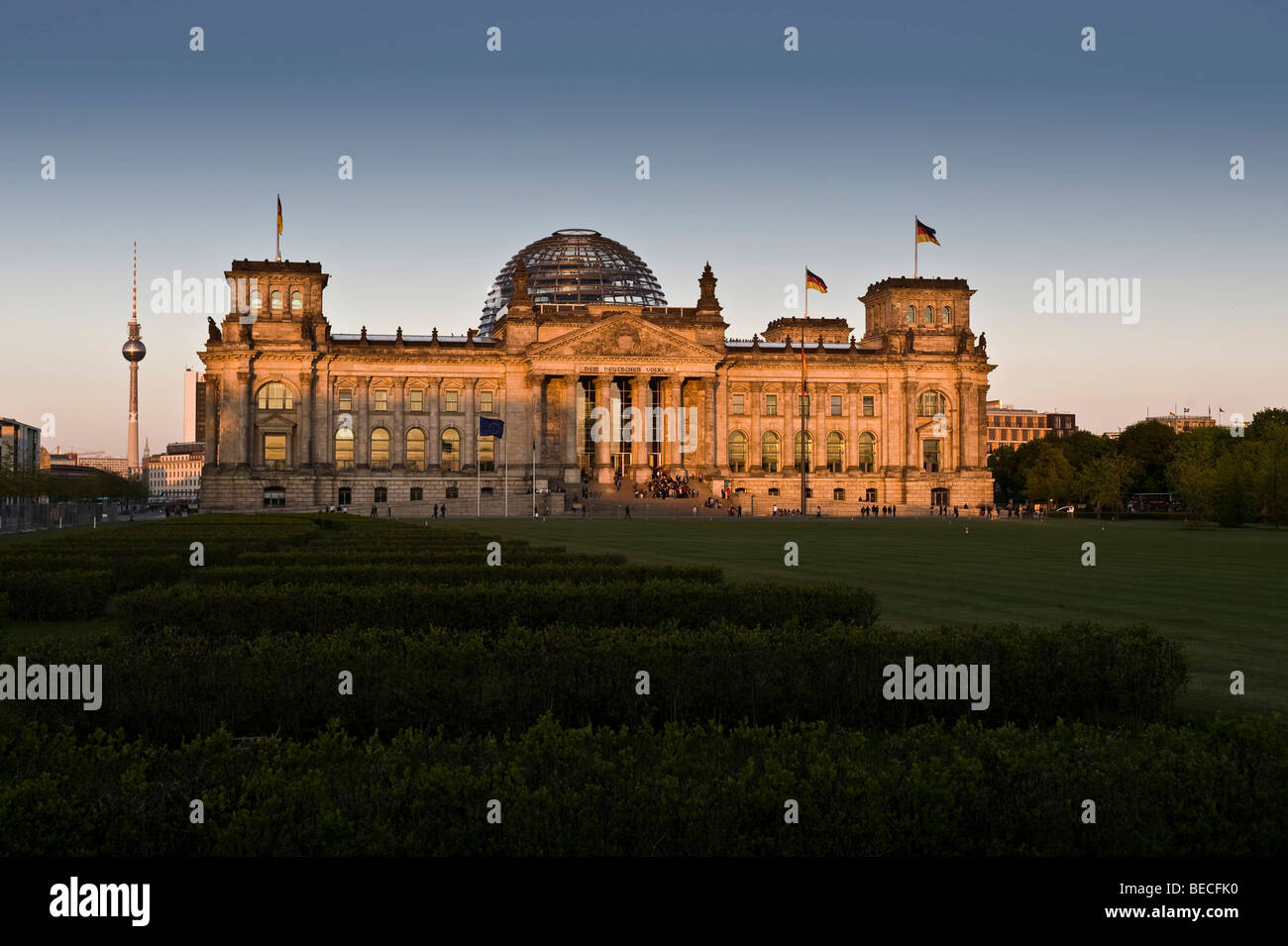 Reichstag Building, Berlin, Germany, Europe Stock Photo