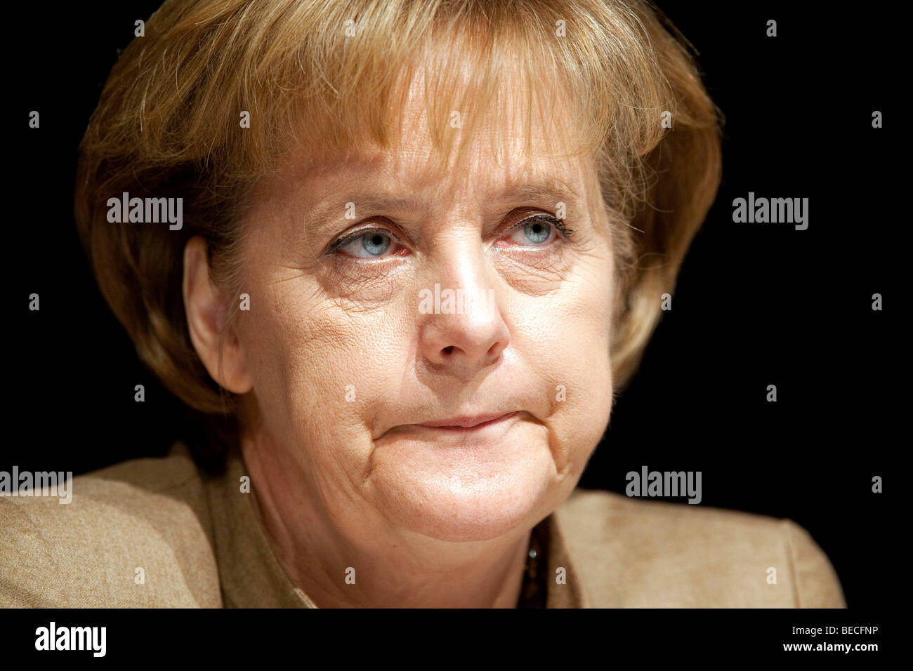 Angela Merkel, Chancellor of Germany and chairwoman of the Christian Democratic Union, CDU Stock Photo
