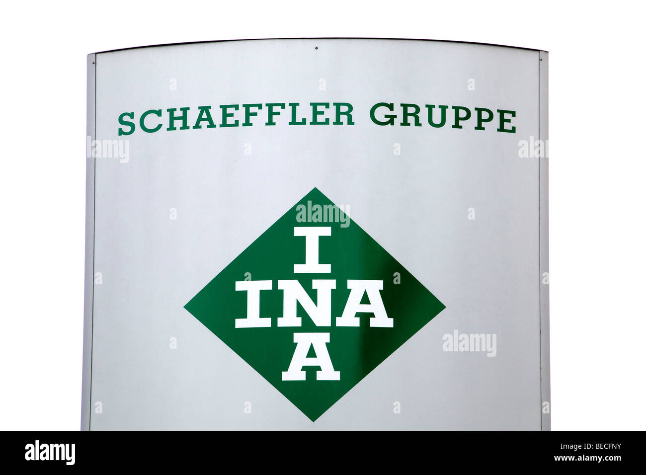 Logo of the INA Schaeffler KG, Schaeffler Group, Herzogenaurach, Bavaria, Germany, Europe Stock Photo