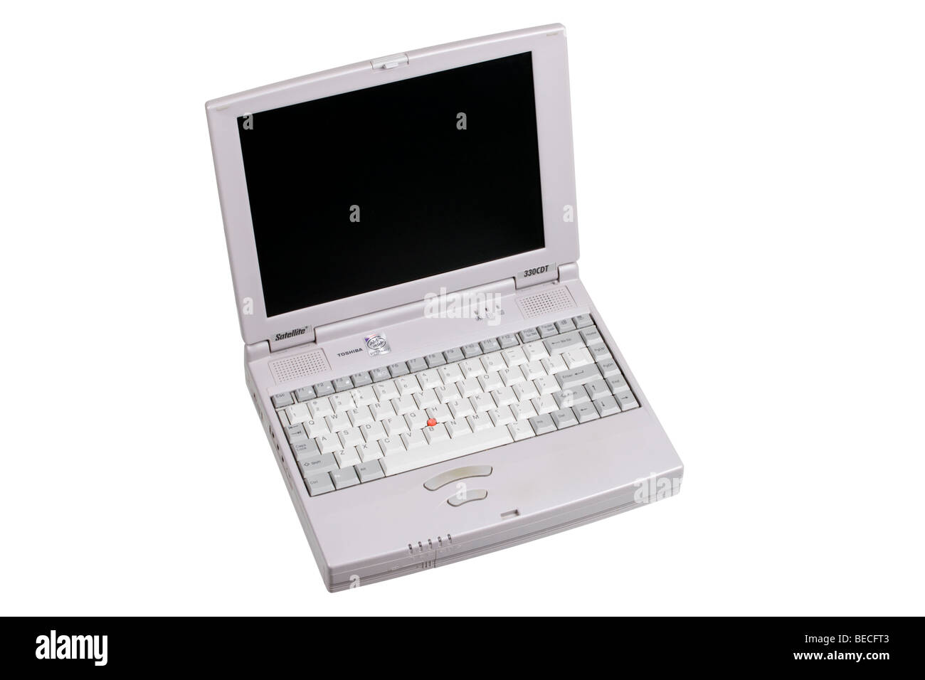 early Toshiba Laptop computer Stock Photo