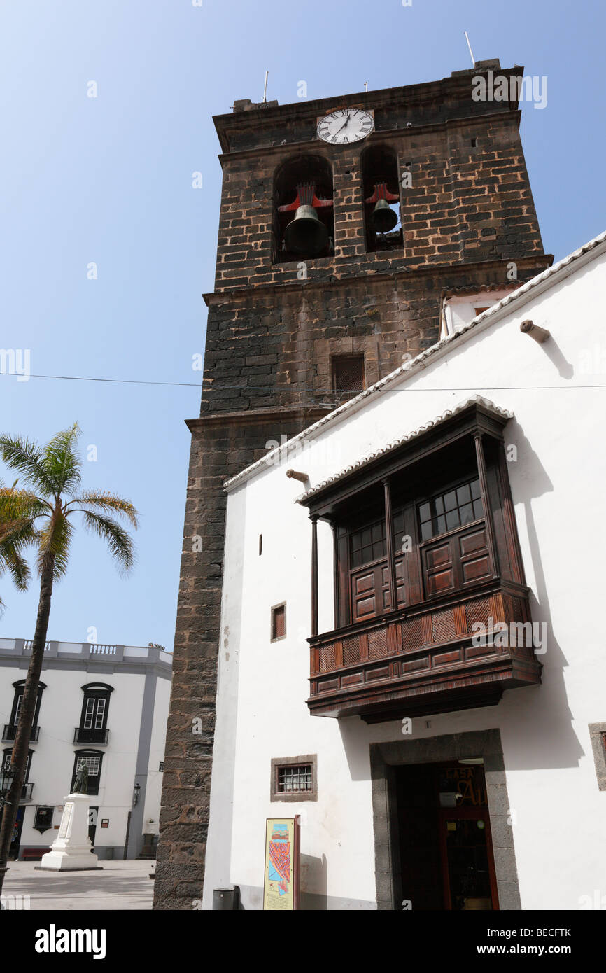 Church of El Salvador, Paza España, Santa Cruz de la Palma, La Palma, Canary Islands, Spain Stock Photo