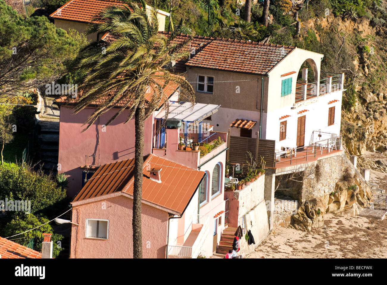 House on the beach, Elba Island, Tuscany, italy Stock Photo Alamy