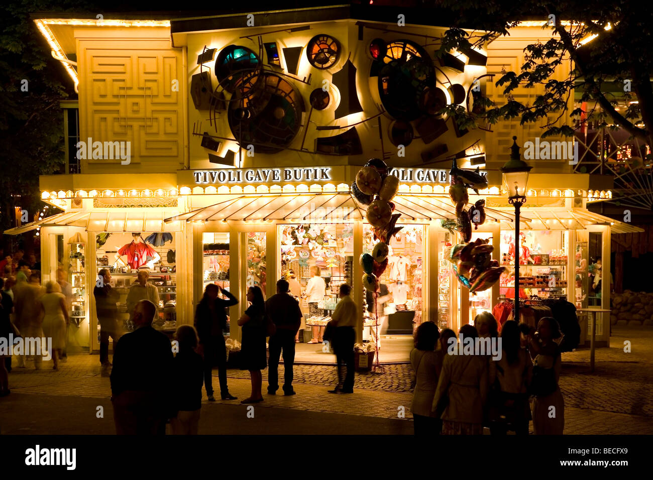 The gift shop in Tivoli, Copenhagen, Denmark Stock Photo Alamy