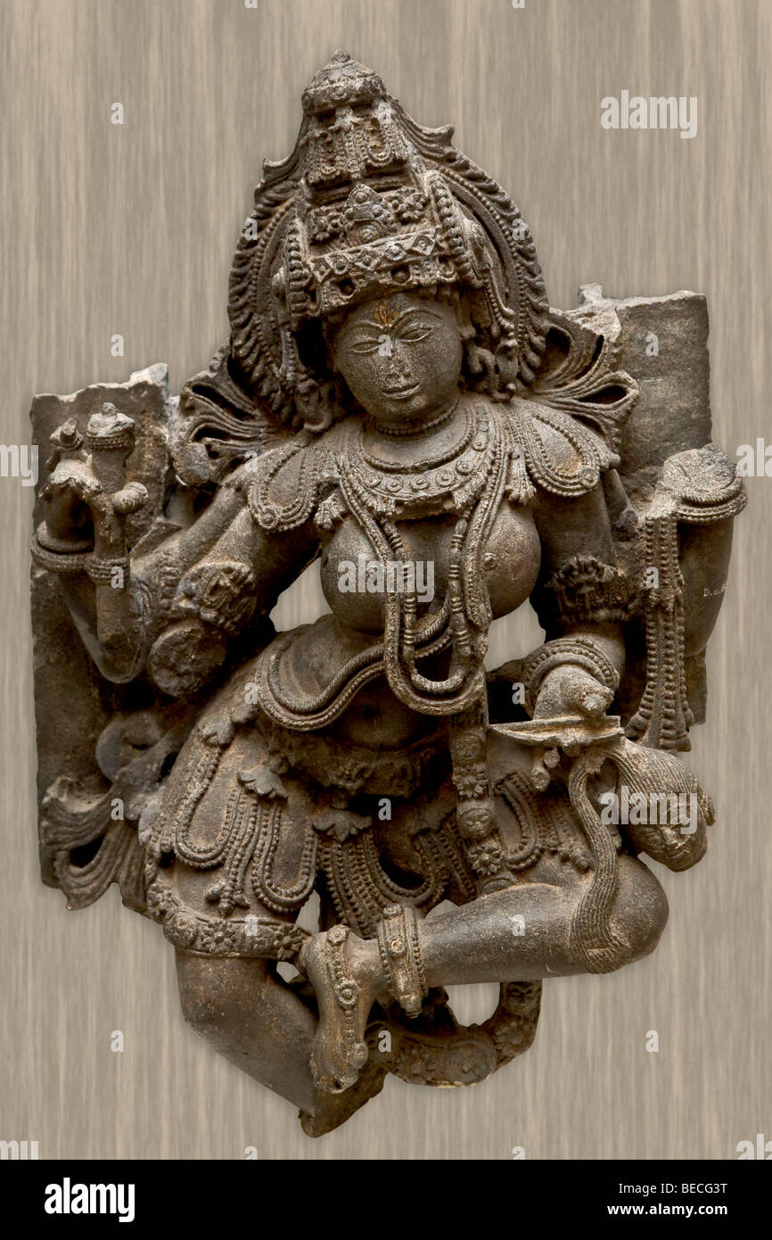 Statue of the goddess Durga Stock Photo Alamy