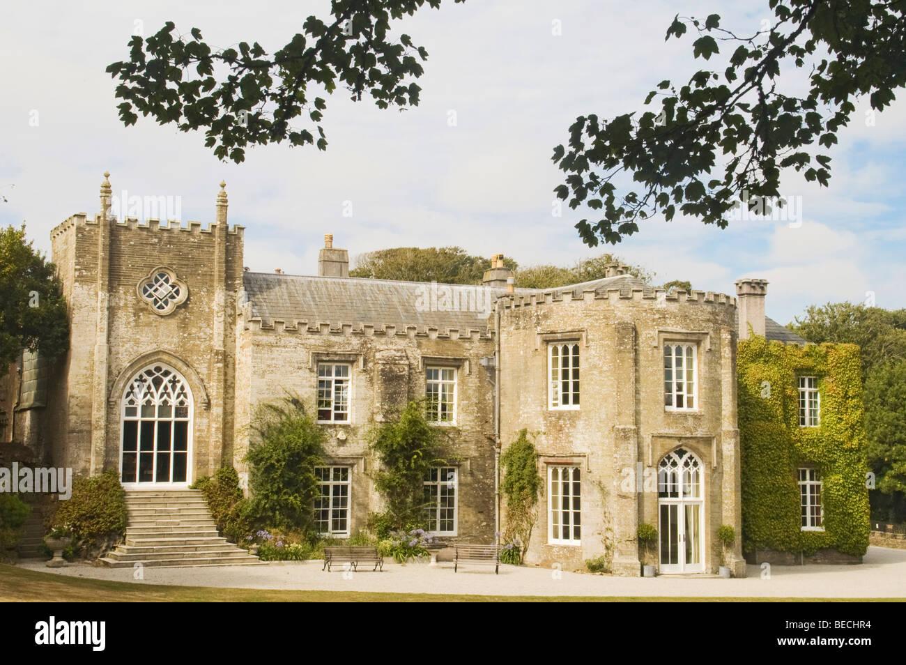Prideaux Place, Elizabethan house, Padstow, Cornwall, South England, England, United Kingdom Stock Photo