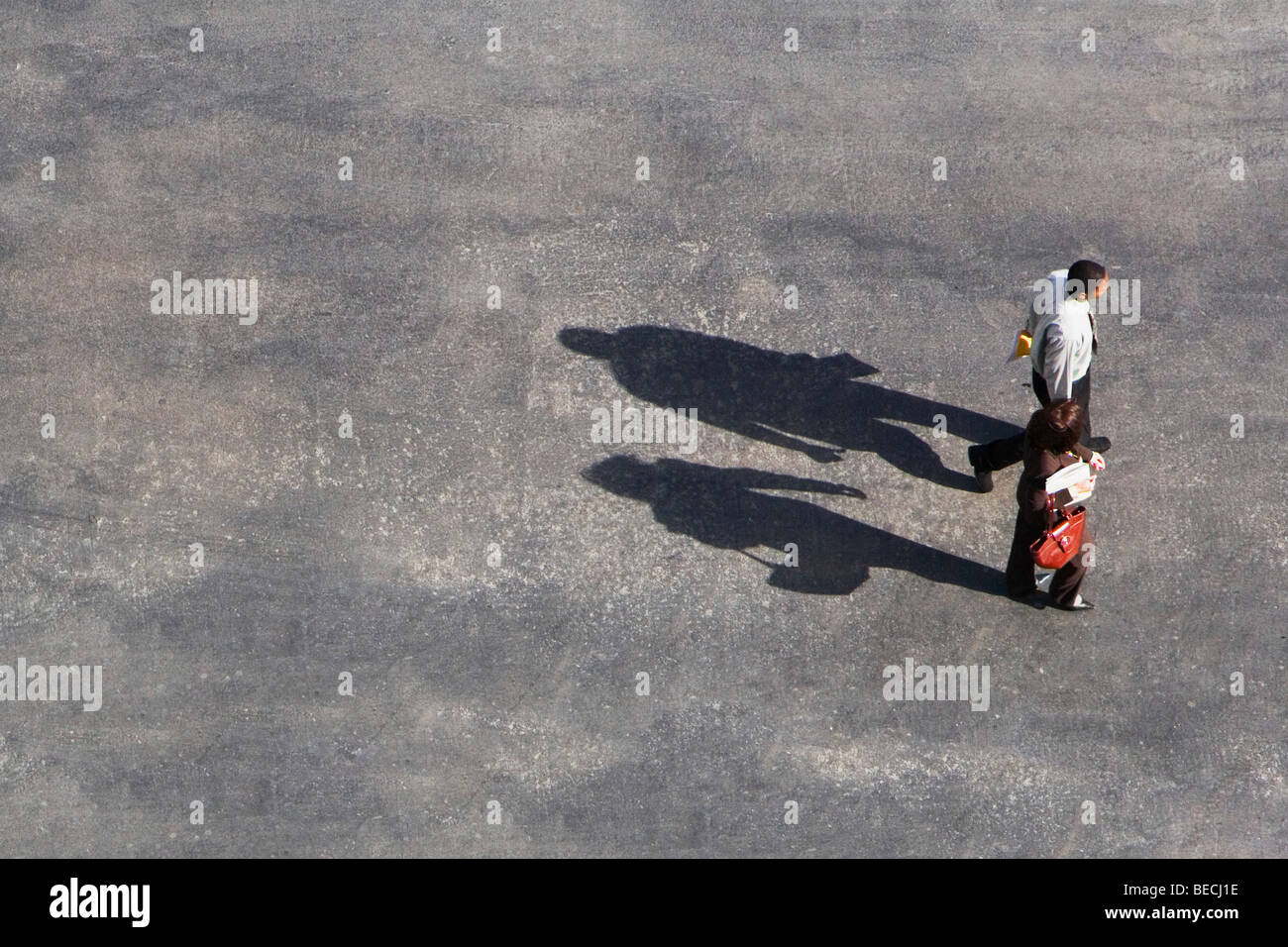 High angle people walking hi-res stock photography and images - Alamy