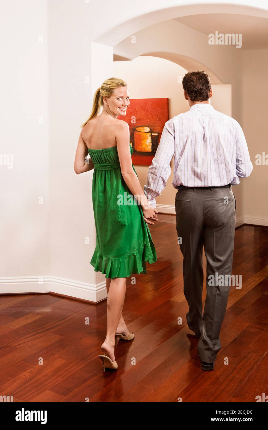 Couple entering in new house hi-res stock photography and images - Alamy