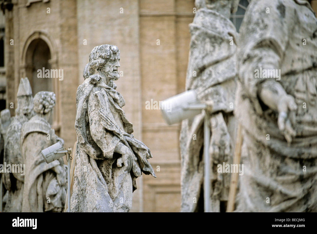 Statues of saints on the colonnades, Saint Peter's Square, Piazza San