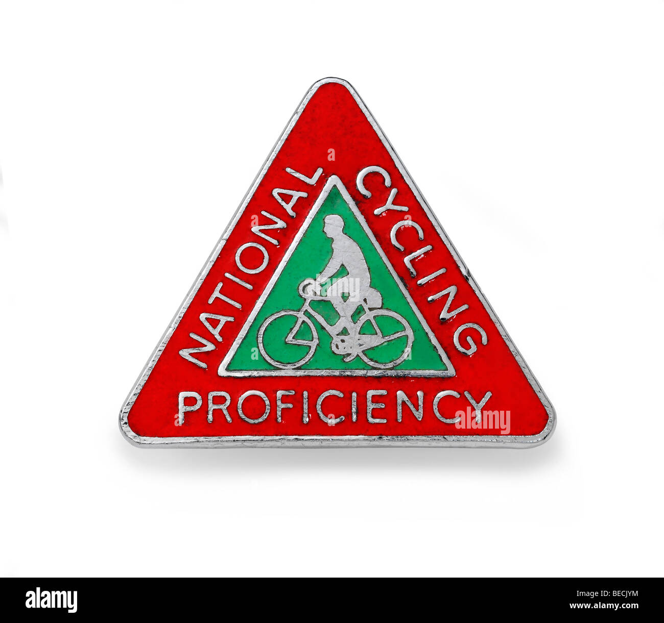 National Cycling Proficiency enamel badge Stock Photo