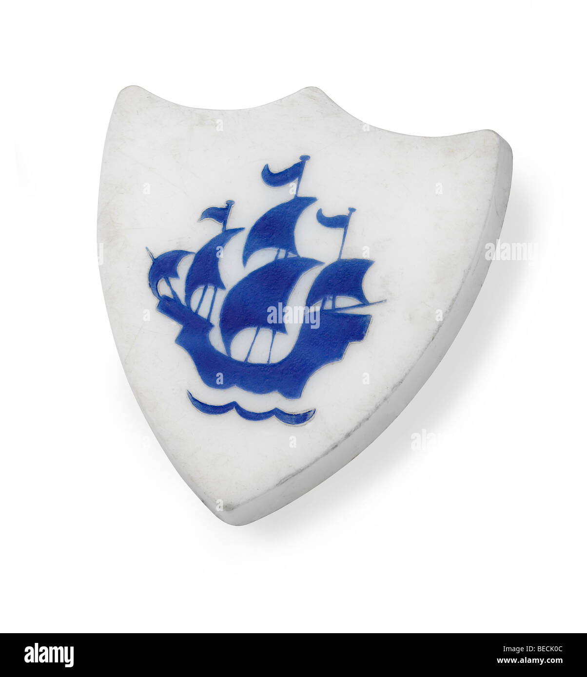 An original Blue Peter badge from the 1960s Stock Photo