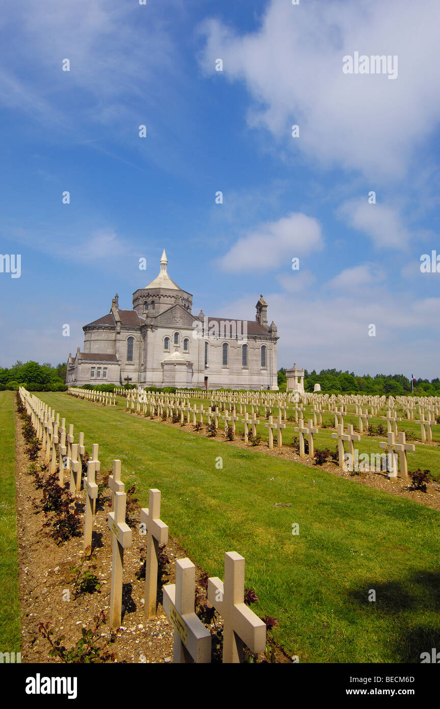 First World War Cemetery and Memorial at Notre Dame de Lorette. PasdeCalais. Somme valley
