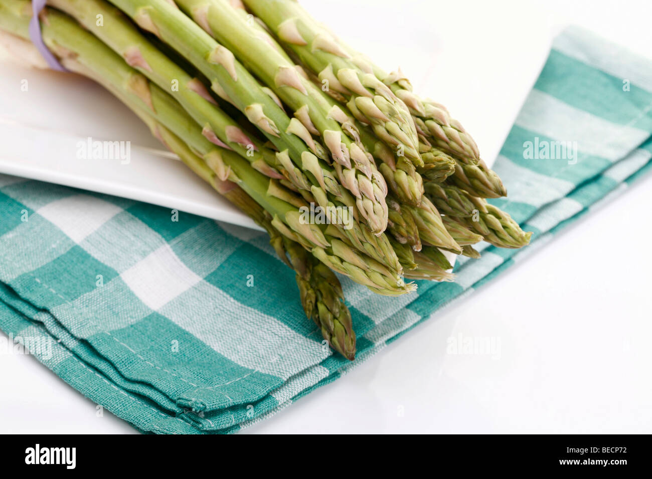 Bunch of green asparagus Stock Photo