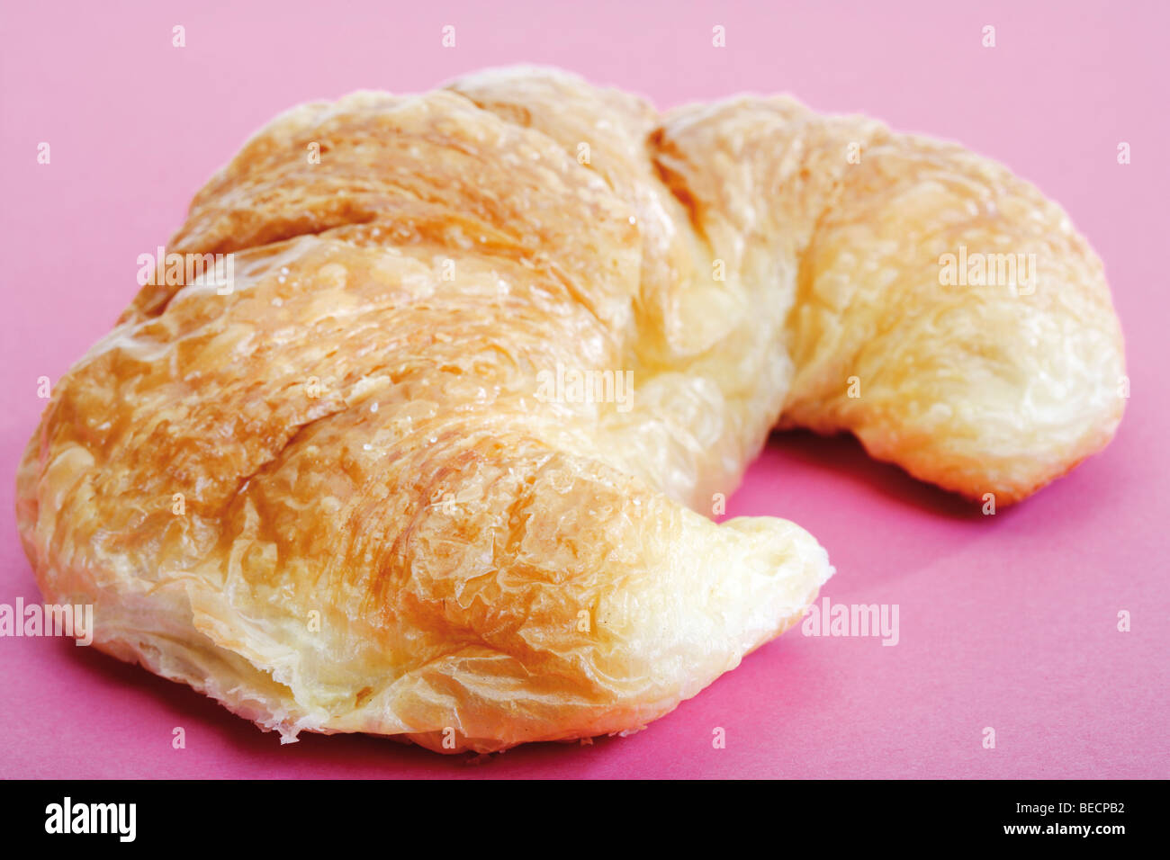 Puffed pastry croissant Stock Photo