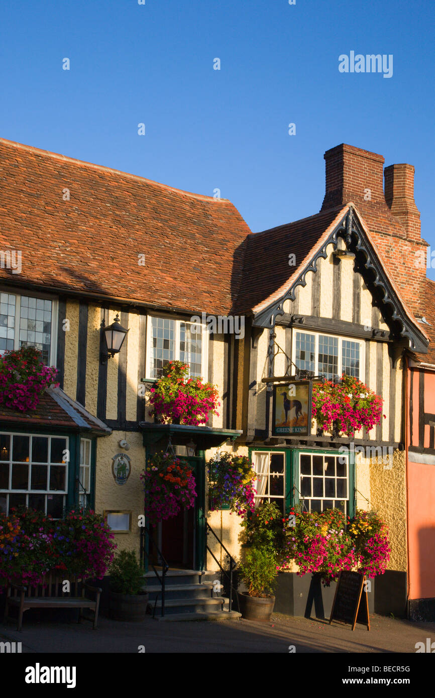 The Greyhound Pub Lavenham Suffolk England Stock Photo Alamy