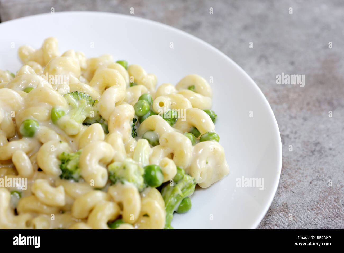 Cheese And Broccoli Pasta Stock Photo Alamy