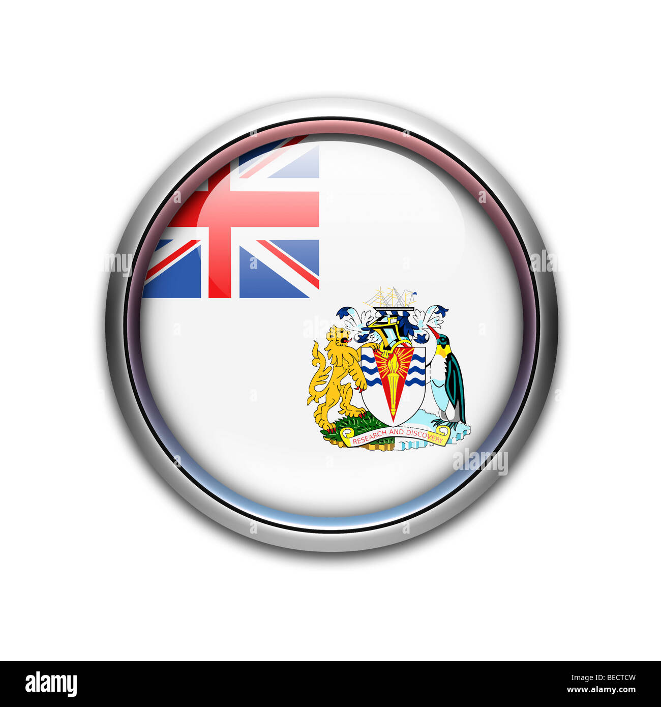 British Antarctic Territory flag Stock Photo - Alamy