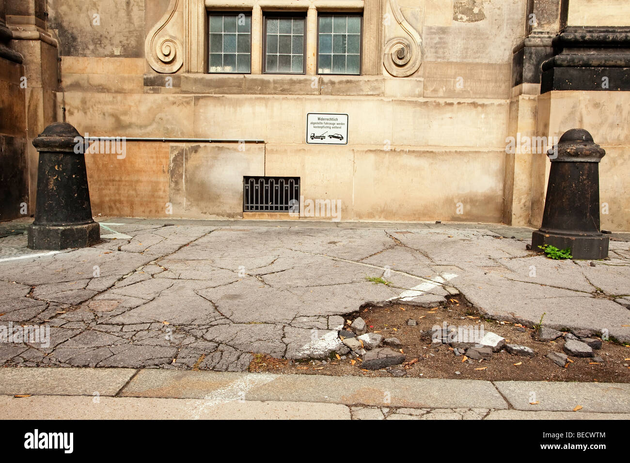 Parking lot in Dresden, Saxony, Germany Stock Photo Alamy