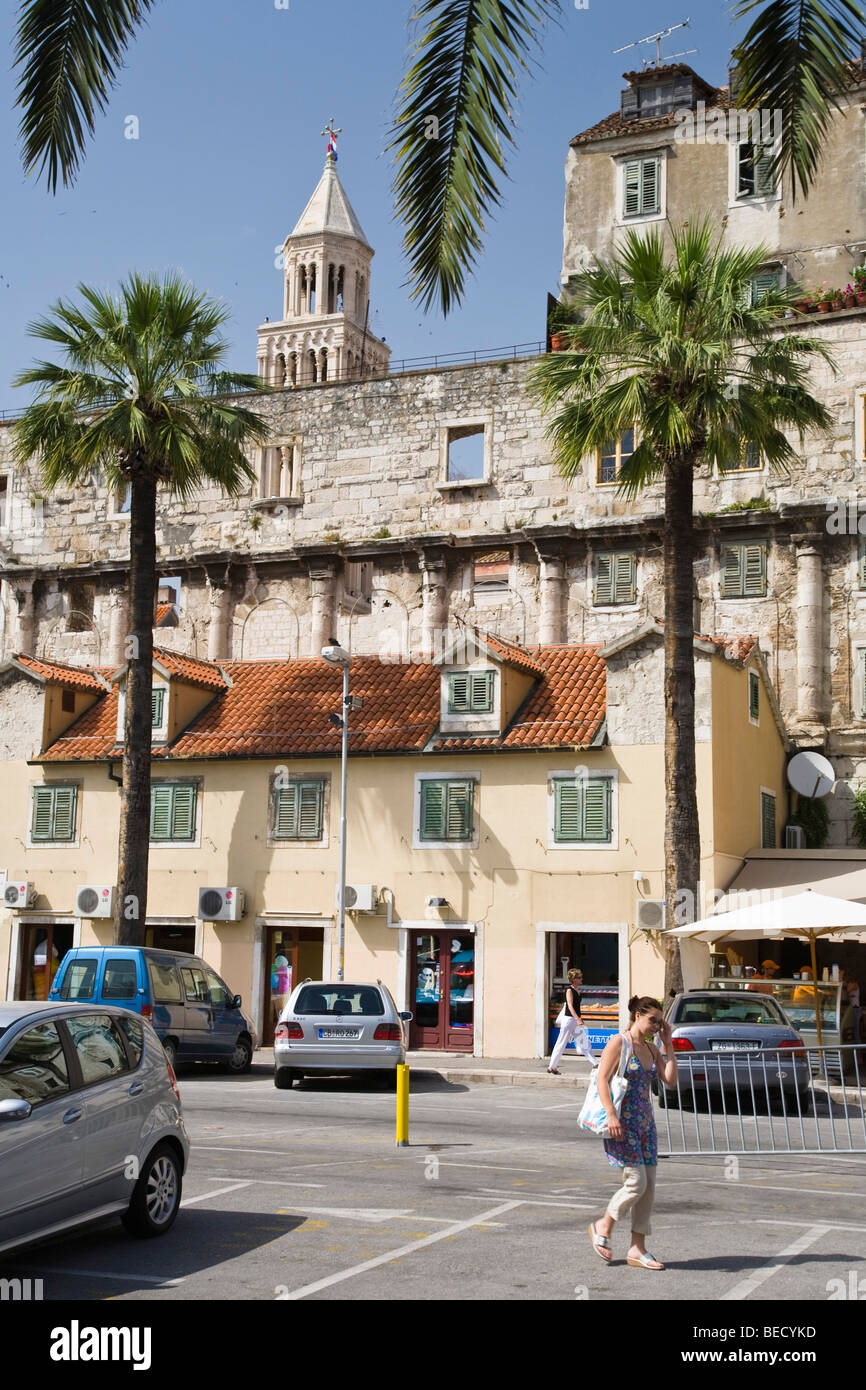 Historic centre of Split, Dalmatia, Croatia, Adriatic Sea, Mediterranean, Europe Stock Photo