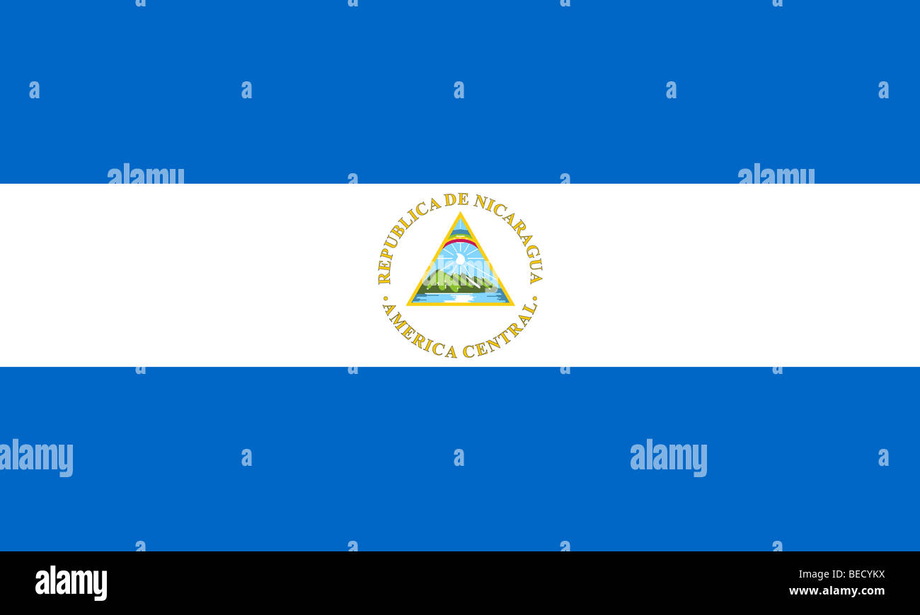 Nicaraguan flag hires stock photography and images Alamy